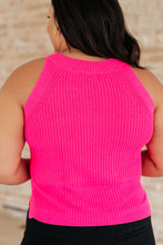 Load image into Gallery viewer, Previous Engagement Halter Neck Sweater Tank in Pink
